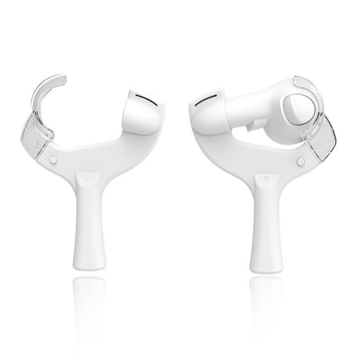 Комплект от 2 виртуални хилки за тенис на маса, Vortex Virtual Reality, съвместими с Meta Quest 3/3S, бял