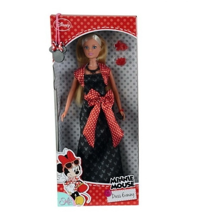 Кукла Steffi Love, Серия Minnie Mouse, Вечерна рокля и аксесоари, 29 cm, 3+ години