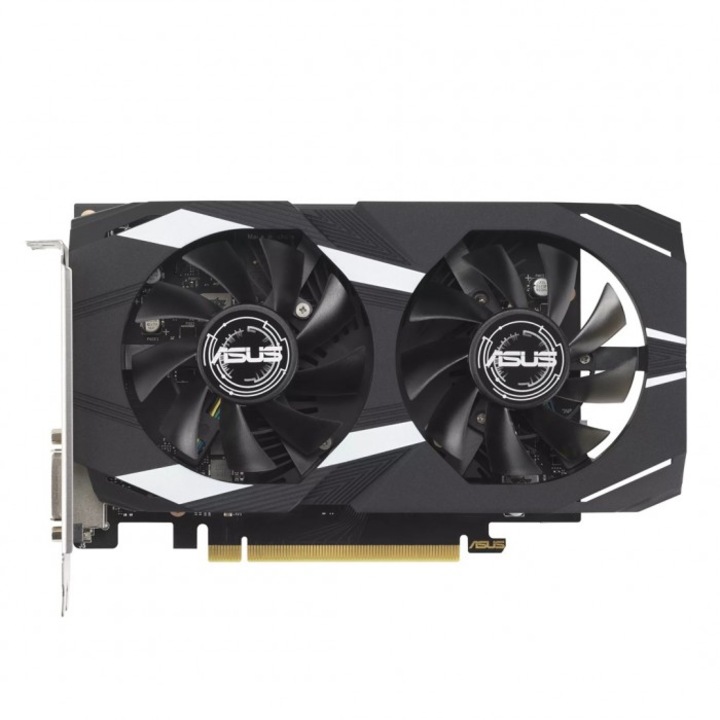 Видео карта ASUS GeForce RTX 3050, 6GB, 2 вентилатора, 7680x4320px, черна, PCI Express 4.0