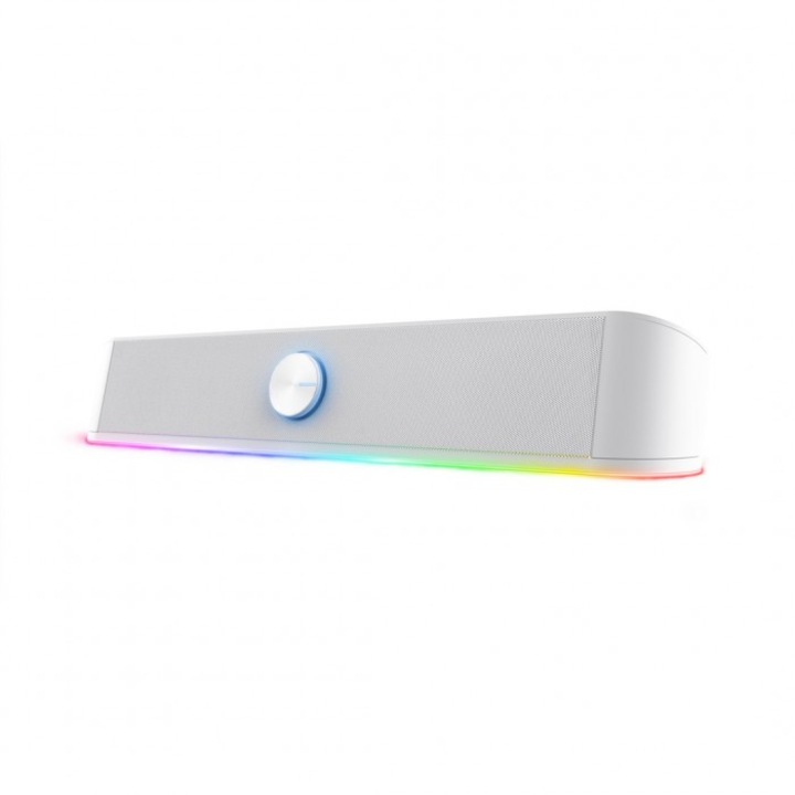 Soundbar GXT619W Thorne RGB, Trust, ABS, 2 tweetere, 10000 Ω, 12W, USB, Alb