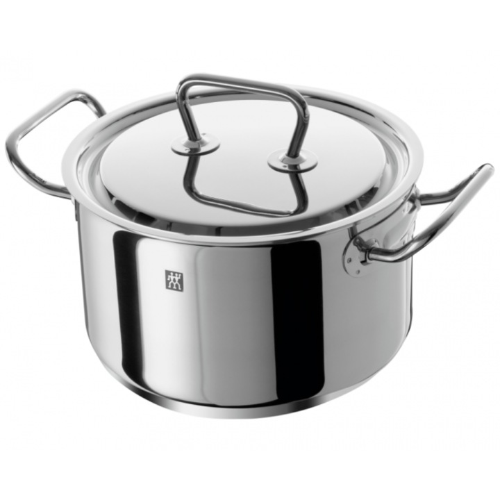 Тенджера с капак Twin Classic, Zwilling, Неръждаема стомана, 20 см, 3 л, Сребро