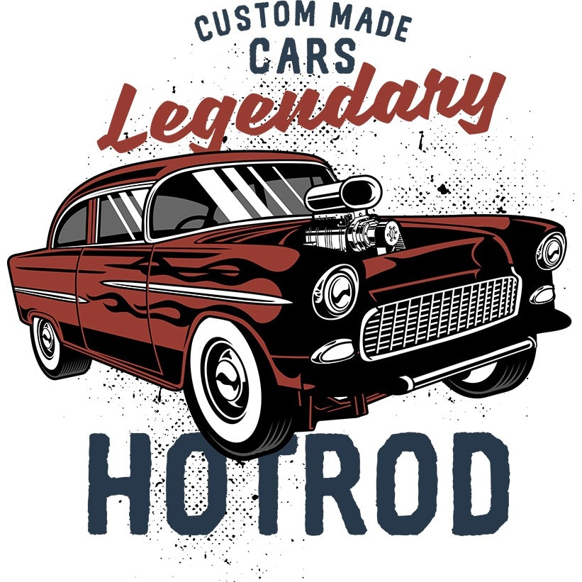 T-shirt Uomo Moto D'epoca Hot Rod 666 Oldschool - Nuova Taglie S-5XL HR21101