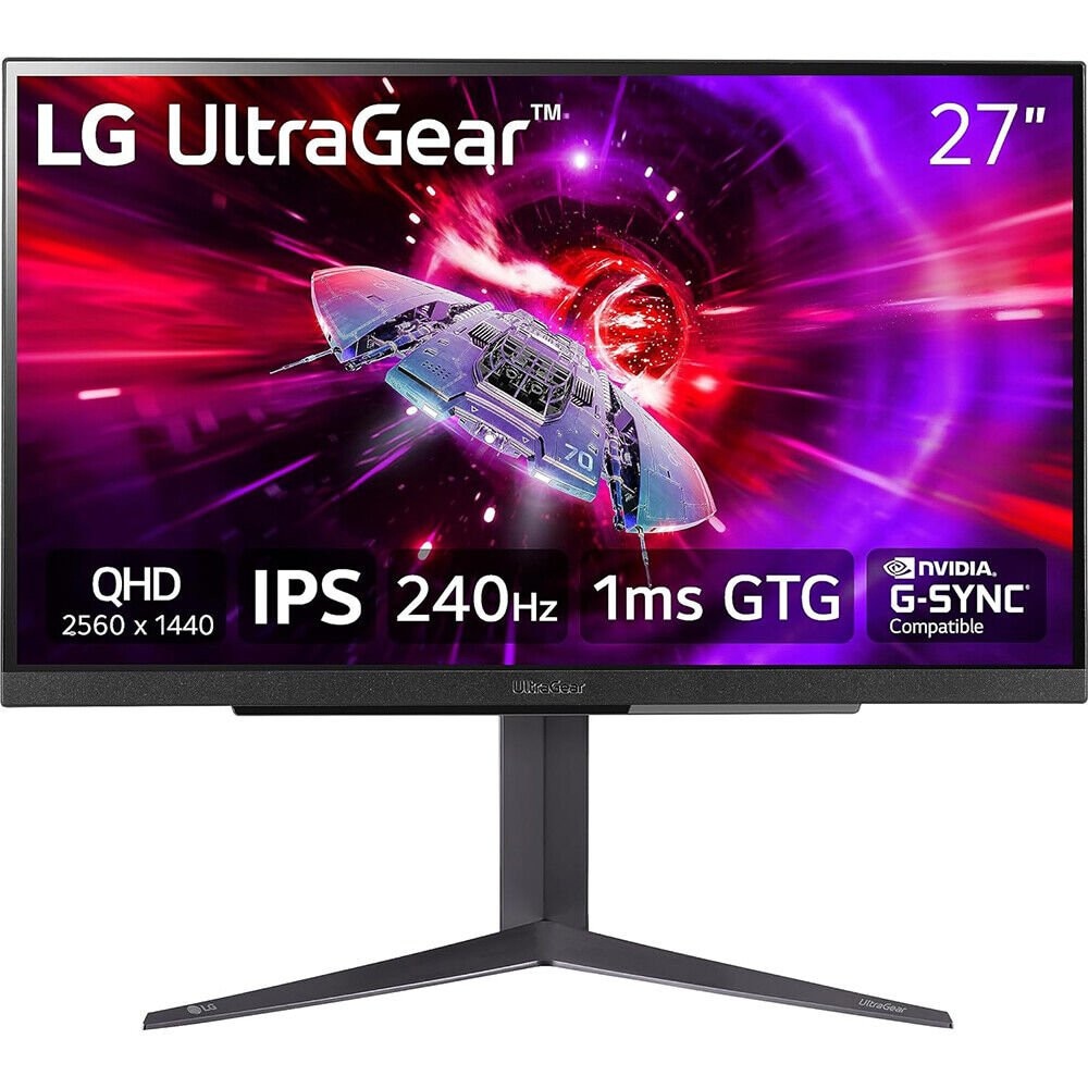 Монитор LG UltraGear 27GR83Q-B, 27", IPS, 2560 x 1440, 2 x USB ...