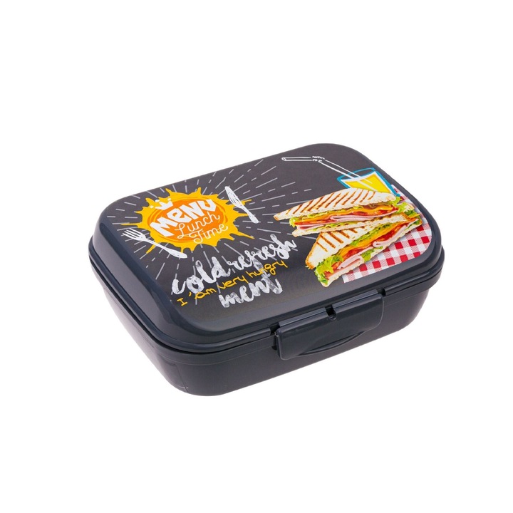 Cutie alimentara, Toast Sandwich, 1 l, Gri