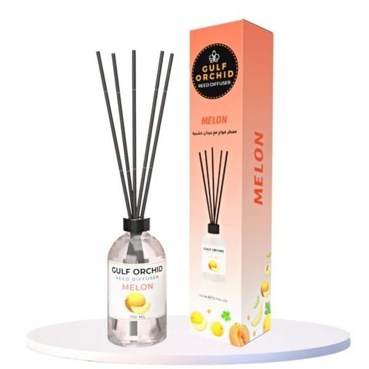 Szobafrissítő pálcikákkal, Gulf Orchid Reed Diffúzor, 110 ml, Dinnye