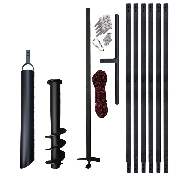 Kézi fúrószerelés, 7 m, 100 mm-es, kúthoz + 90 mm-es fúrófúró