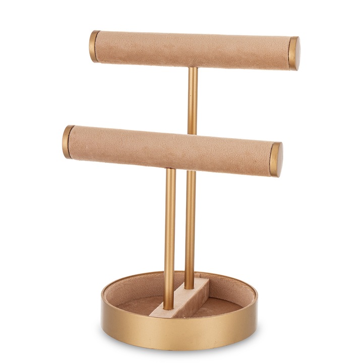 Ékszertartó, arany, 30x21x16 cm