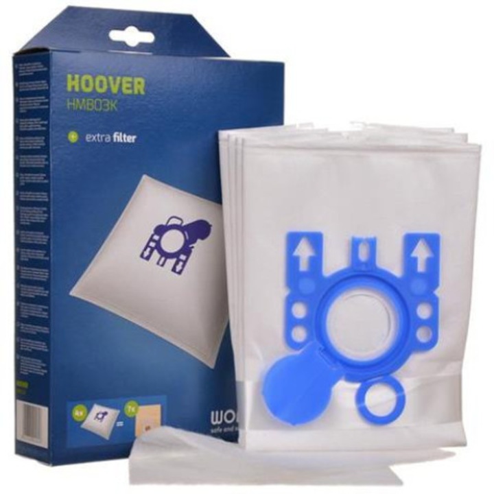 Set 4 saci de praf sintetici, Pentru Hoover Miele Hanza Otto Quelle