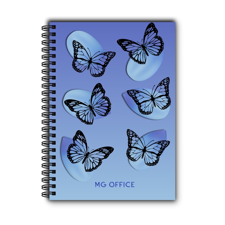 Caiet A5, MG Office, Monarh, Foi Veline, 80 coli