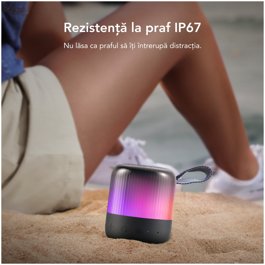Boxa portabila wireless Anker SoundCore Glow Mini, 8W, Autonomie