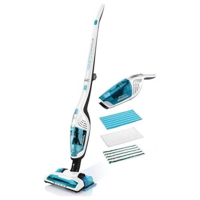 Aspirator vertical si mop 3 in 1 fara fir ETA Moneto II AQUA PLUS 6453 90000, Li-ion 21.6 V, 0.55 l