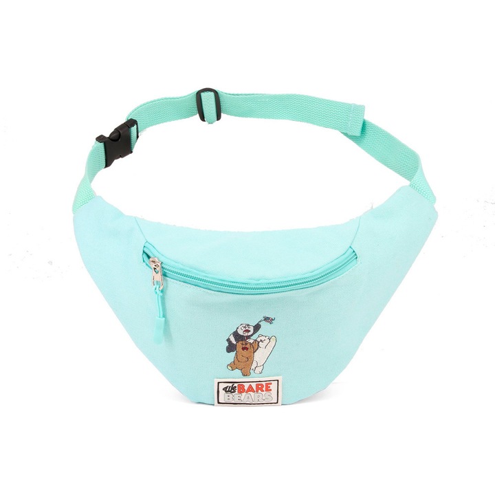 Borseta We Bare Bears, 30x11x8.5 cm Albastru