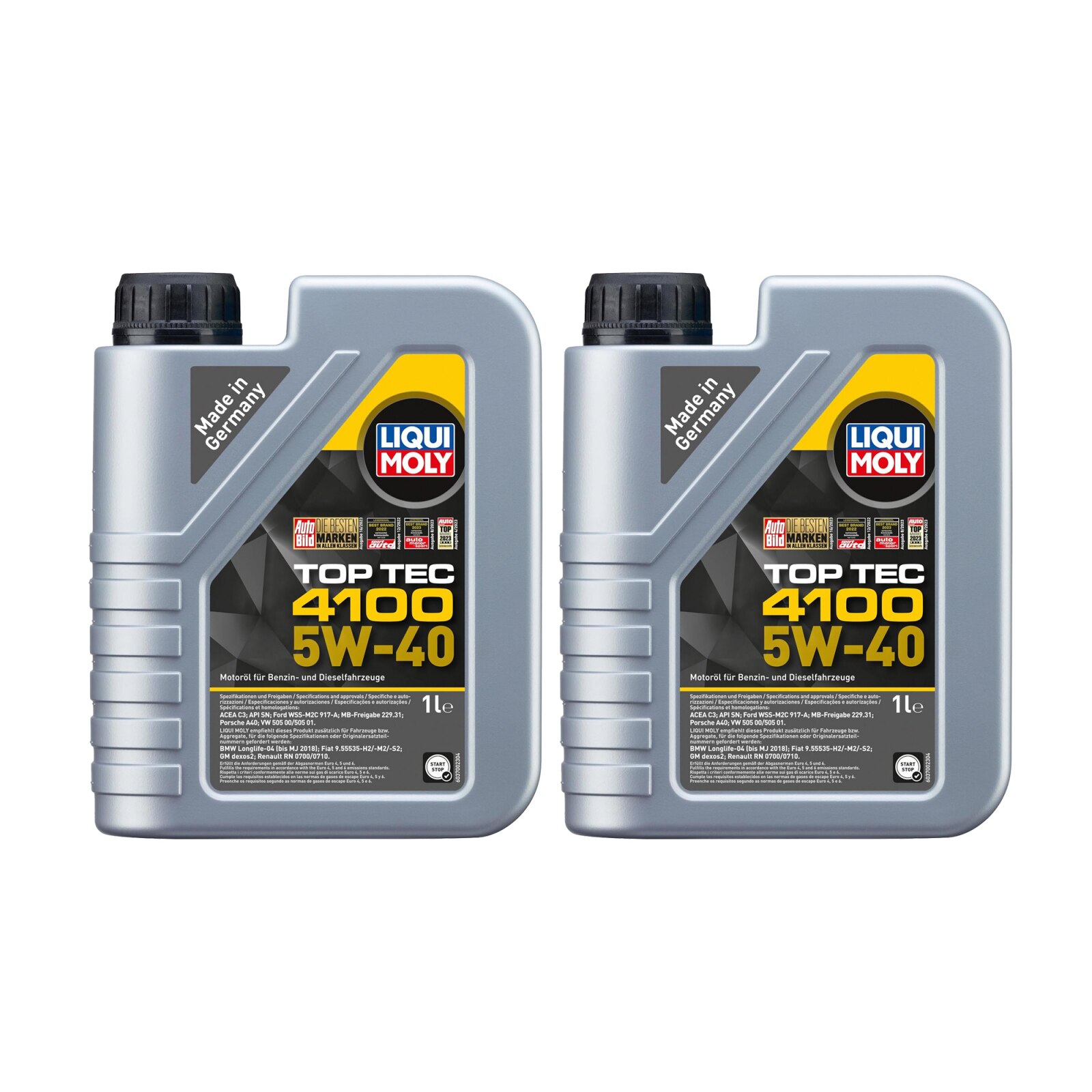 Pachet 2 litri Ulei motor Liqui Moly Top Tec 4100 5W40 - eMAG.ro
