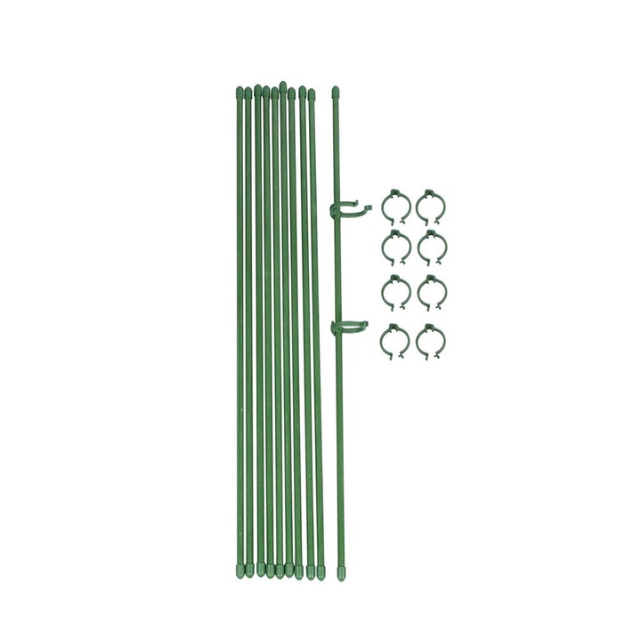 Set 10 suporturi pentru plante, Merco Plant Rod 60, inaltime 60 cm