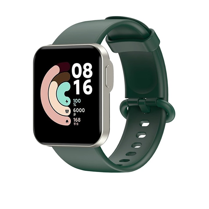 VALLEY-77 szilikon szíj Xiaomi Mi Watch Lite/Redmi Watchhoz, sötétzöld