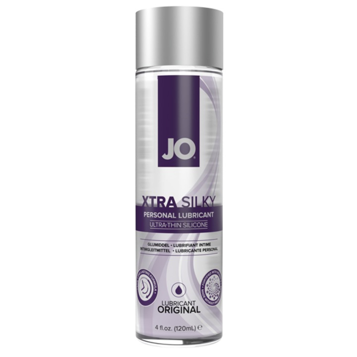 System JO - Xtra Silky Thin Silicone Lubricant szilikon alapú síkosító, 120ml