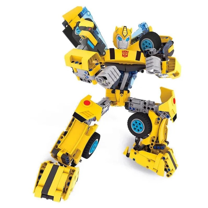 Set de constructie ONEBOT Transformers - Robot Bumblebee OBDHF02HZB, 770+ piese, 10+ani