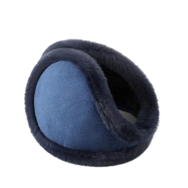 Унисекс, екстра, изключително топли и пухкави тъмносини слушалки