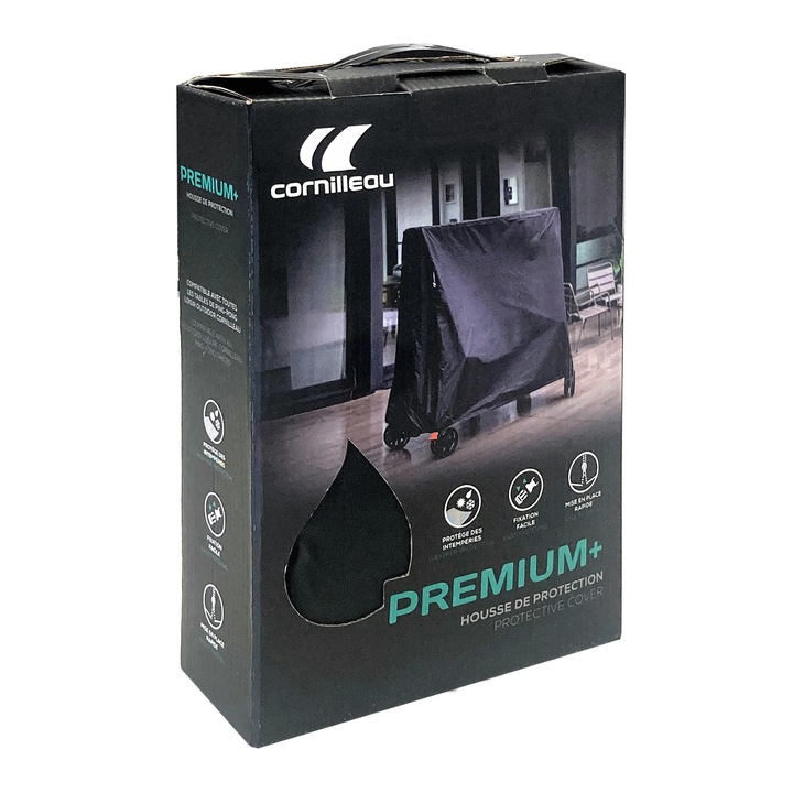 Husa masa tenis Cornilleau Premium Plus+, Gri, uni