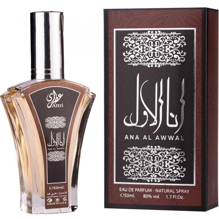 Apa de Parfum Ana Al Awal Attri, Barbati, 50 ml
