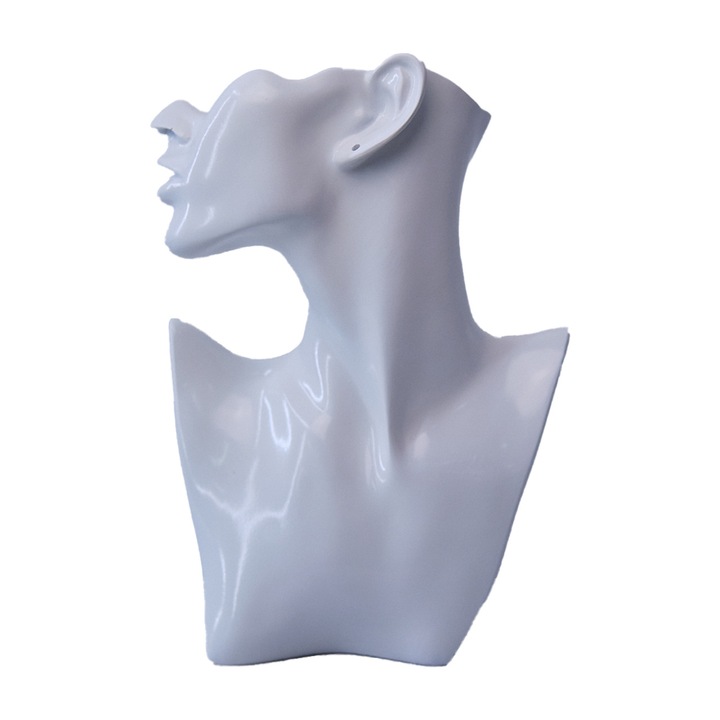 Поставка за бижута, бял, височина 28 см, Velve