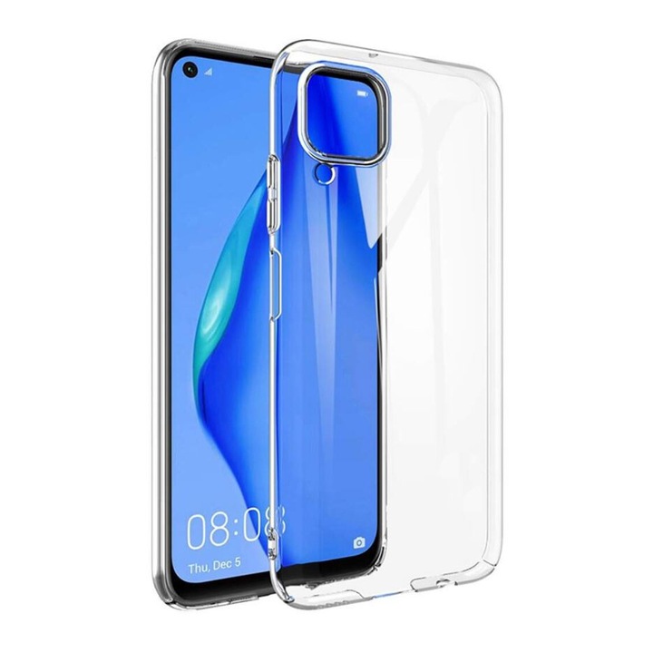 Husa de protectie Compatibila cu Huawei P40 Lite, Antisoc, Silicon transparent