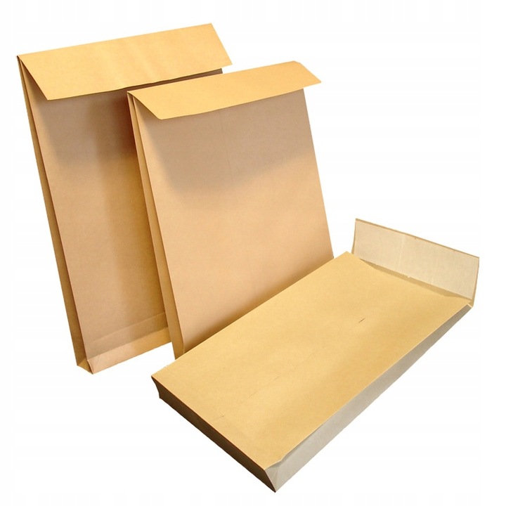 Комплект 25 разтегателни плика, Nc koperty, Хартия, 120 g/m2, B5, 176x250x40 mm, Кафяви
