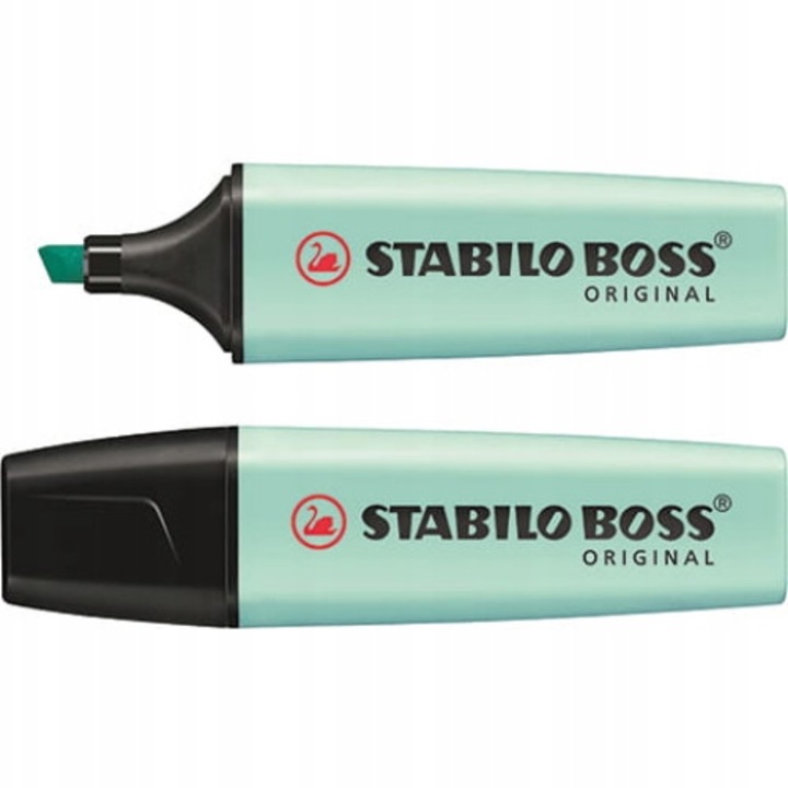 Marker Stabilo Boss pastel turcoaz, 2-5mm, refillabil, 70/113