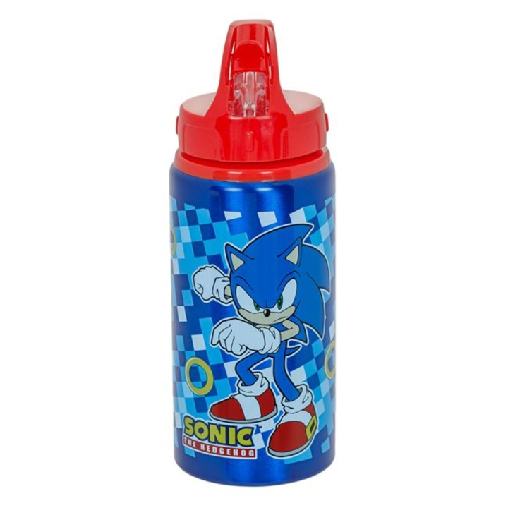 Sonic бутилка за вода за деца, синя, алуминиева, 500 мл