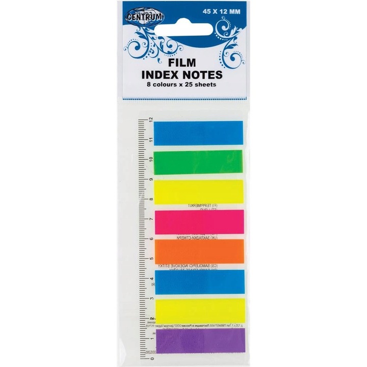 Index Tabs, Centrum, PP, 45x12/8x25