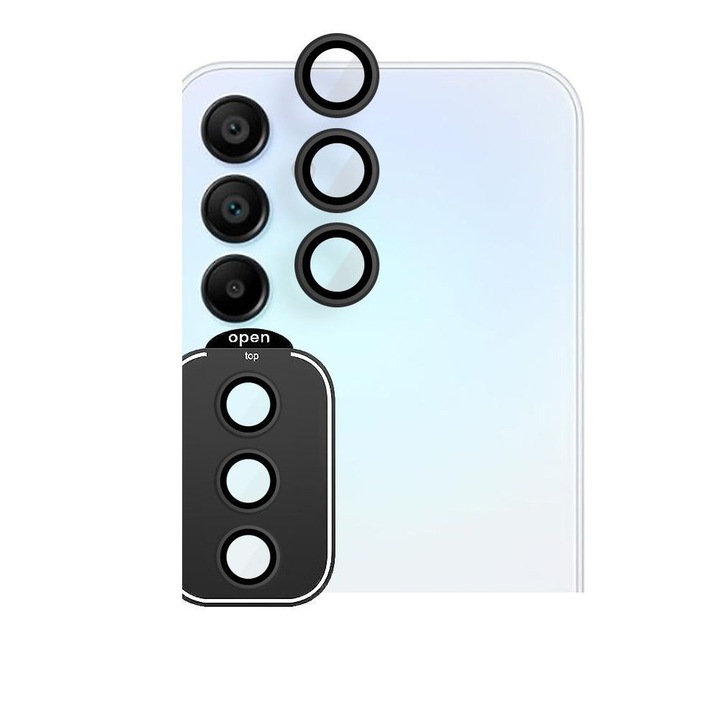 Folie de protectie camera Hofi Camring Pro+ pentru Samsung Galaxy A55 5G Negru