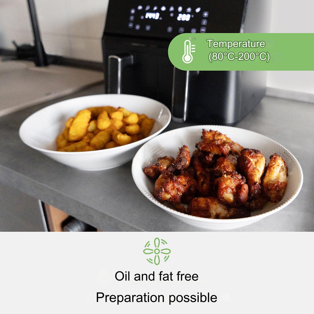 Friteuza Air Fryer Clatronic, FR3804H, Capacitate 8 Litri, Fara Ulei, 8 ...