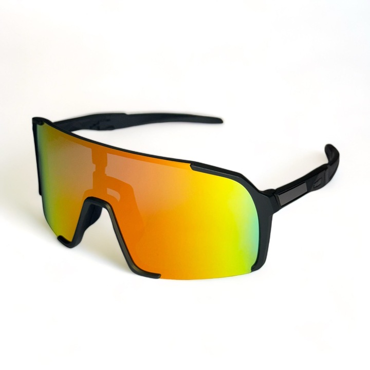 Очила за колоездене и други спортове, Flipper, 3 HD лещи, UV400 защита, Устойчива термопластична рамка, Унисекс, Многоцветен