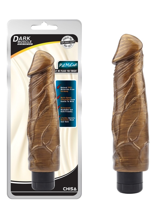 Реалистичен вибратор Chisa Pat McCock, Многослойна текстура, 23,5x5,5 см