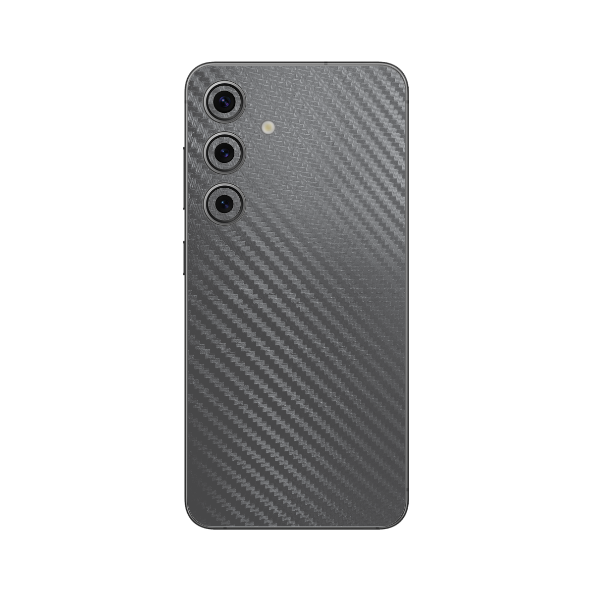 Folie iSkinz pentru Samsung Galaxy S24 - Carbon Negru, 360 Cut, Skin Adeziv Full Body Cover, Protectie Carcasa Spate si Laterale