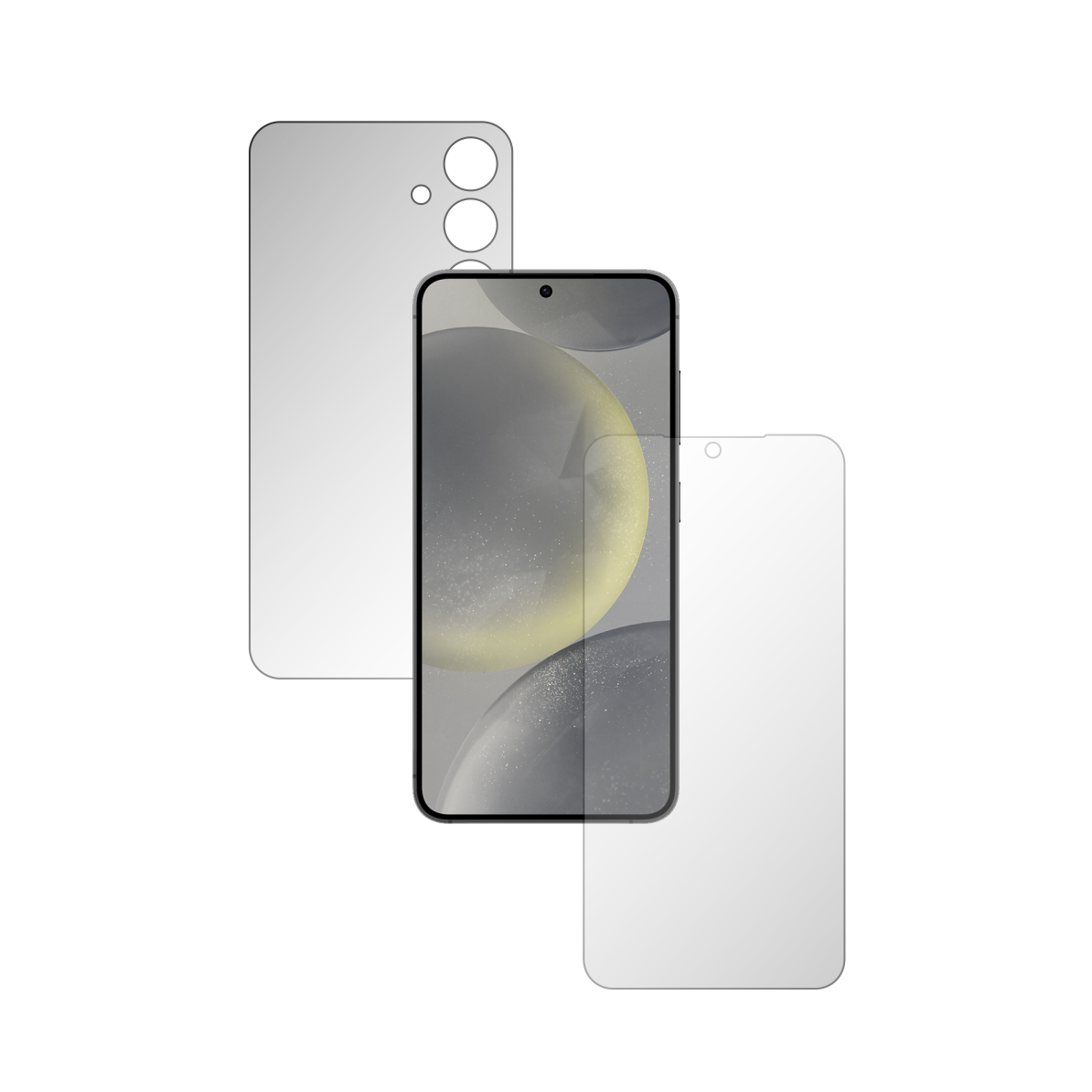 Folie Full Body iSkinz pentru Samsung Galaxy S24 - Invisible Skinz HD, Simple Cut, Protectie Siliconica Ultra-Clear pentru Ecran si Carcasa Spate, Skin Adeziv Transparent