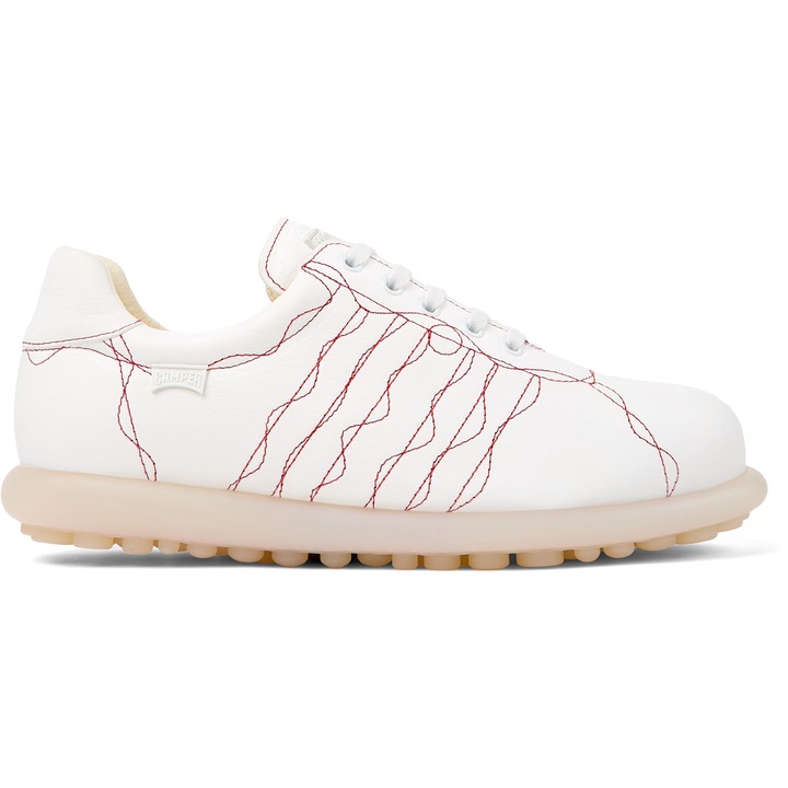 Camper, Pantofi casual de piele Pelotas Ariel, Alb, 46