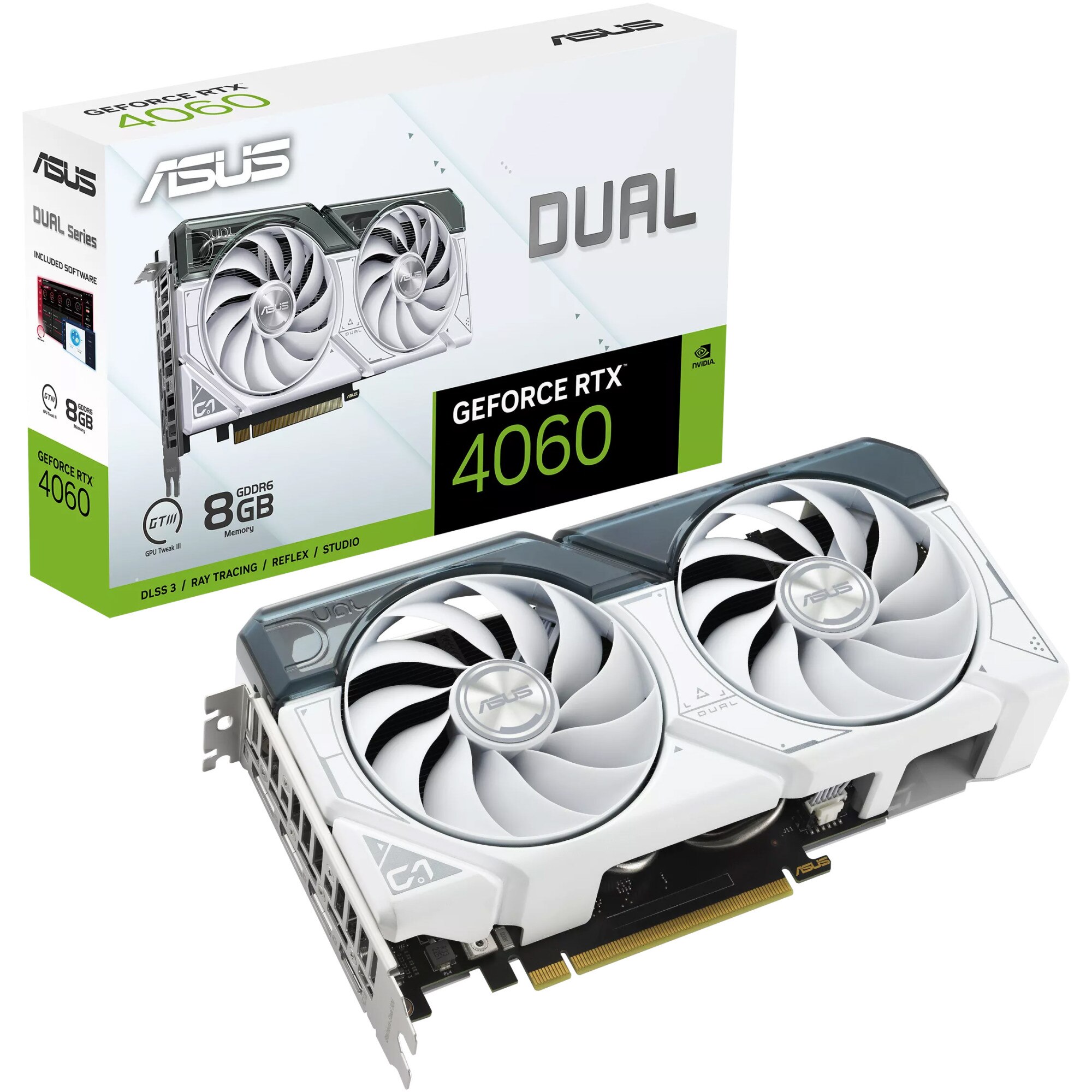 Placa video ASUS GeForce RTX™ 4060 DUAL, 8GB GDDR6, 128-bit