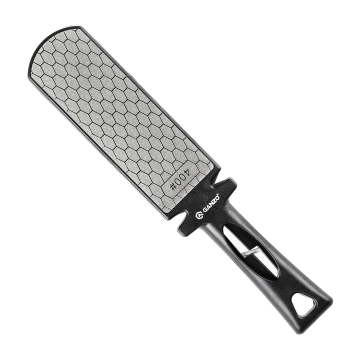 Késélező, Ganzo, ezüst/fekete