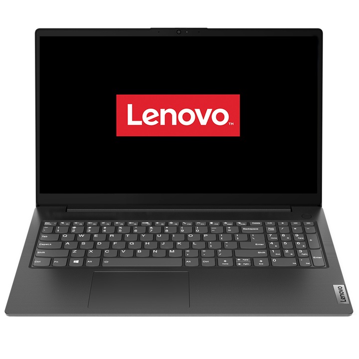 Lenovo V15 G2 ALC 15,6" FullHD laptop, AMD® Ryzen™ 7 5700U, 8GB, 512GB SSD, AMD® Radeon™ Graphics, FreeDOS, Magyar billentyűzet, Fekete