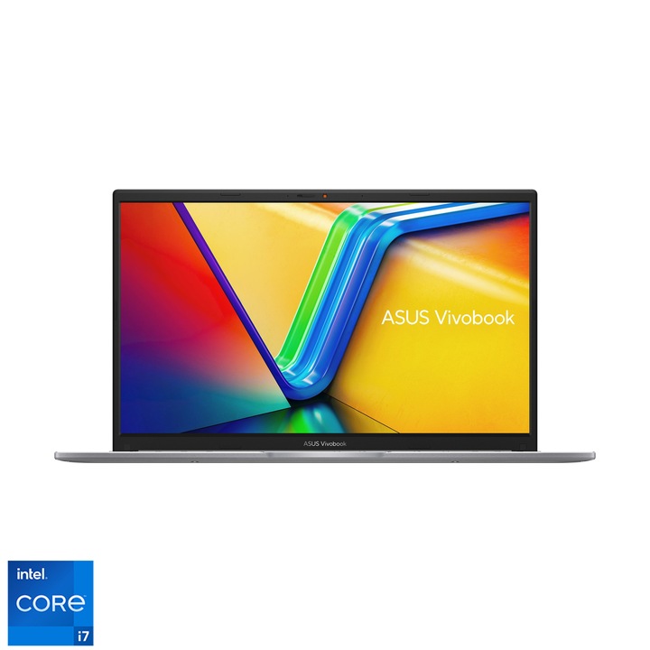 Asus VivoBook X1504ZA-BQ799W 15.6" FullHD лаптоп, Intel® Core™ i7-1255U, 8GB, 512GB SSD, Intel® UHD Graphics, Windows® 11, унгарска клавиатура, Cool Silver