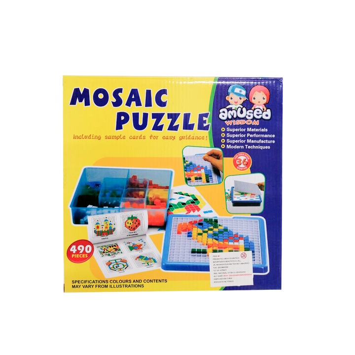 Puzzle cu mozaic, Multicolor
