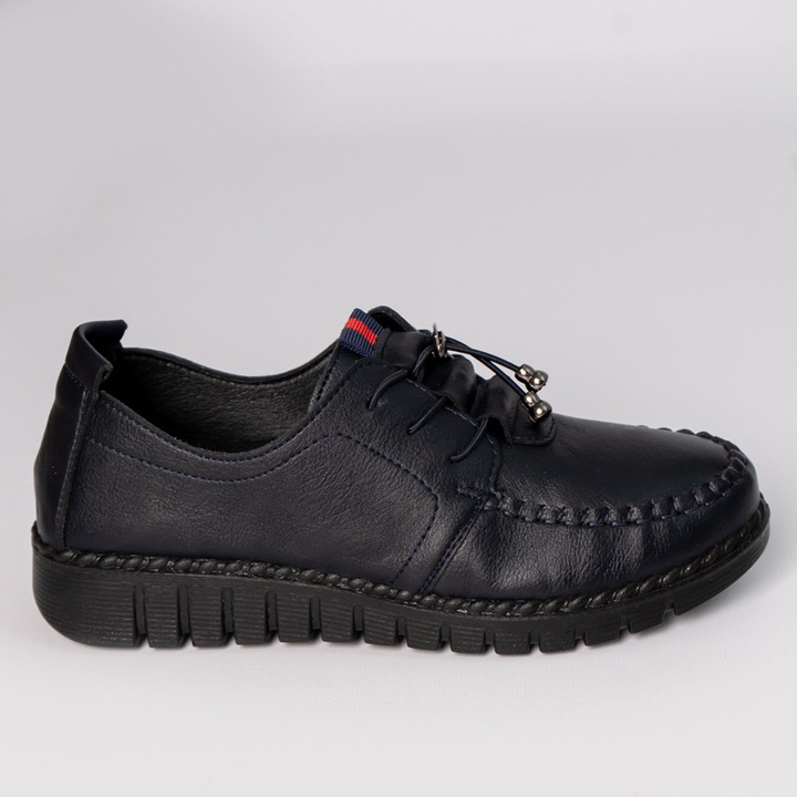 Pantofi, Moda Stil, ajuana, Piele ecologica, Albastru, Albastru, 36