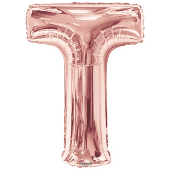 Balon Folie Litera T Rose Gold 15629-34