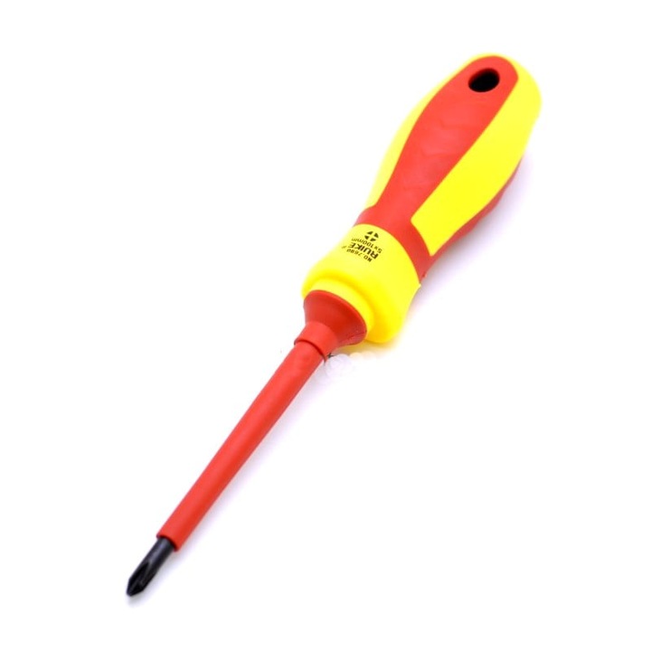 Sárga szigetelt csavarhúzó LED 3X0, 75MM / Star
