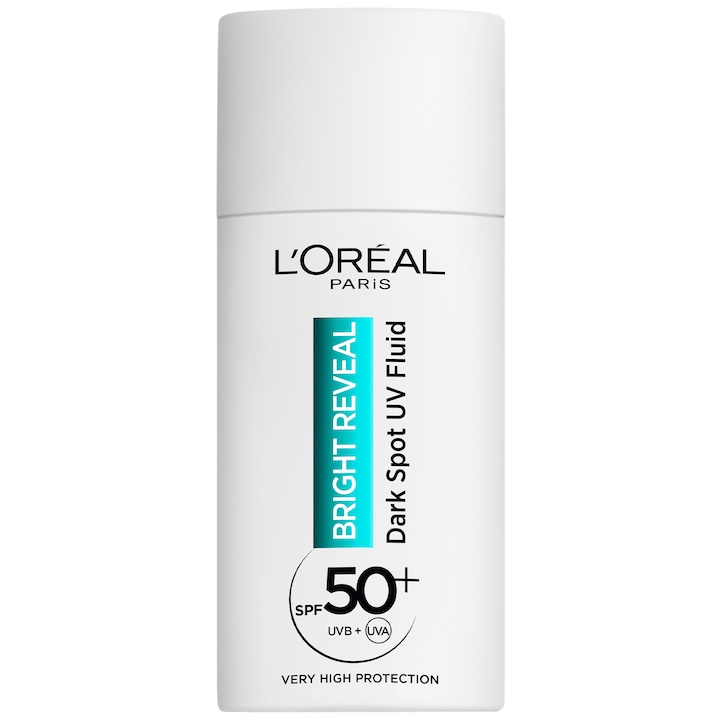 Флуид L'Oreal Paris Bright Reveal, SPF 50+, С действие против пигментни петна, 50 мл
