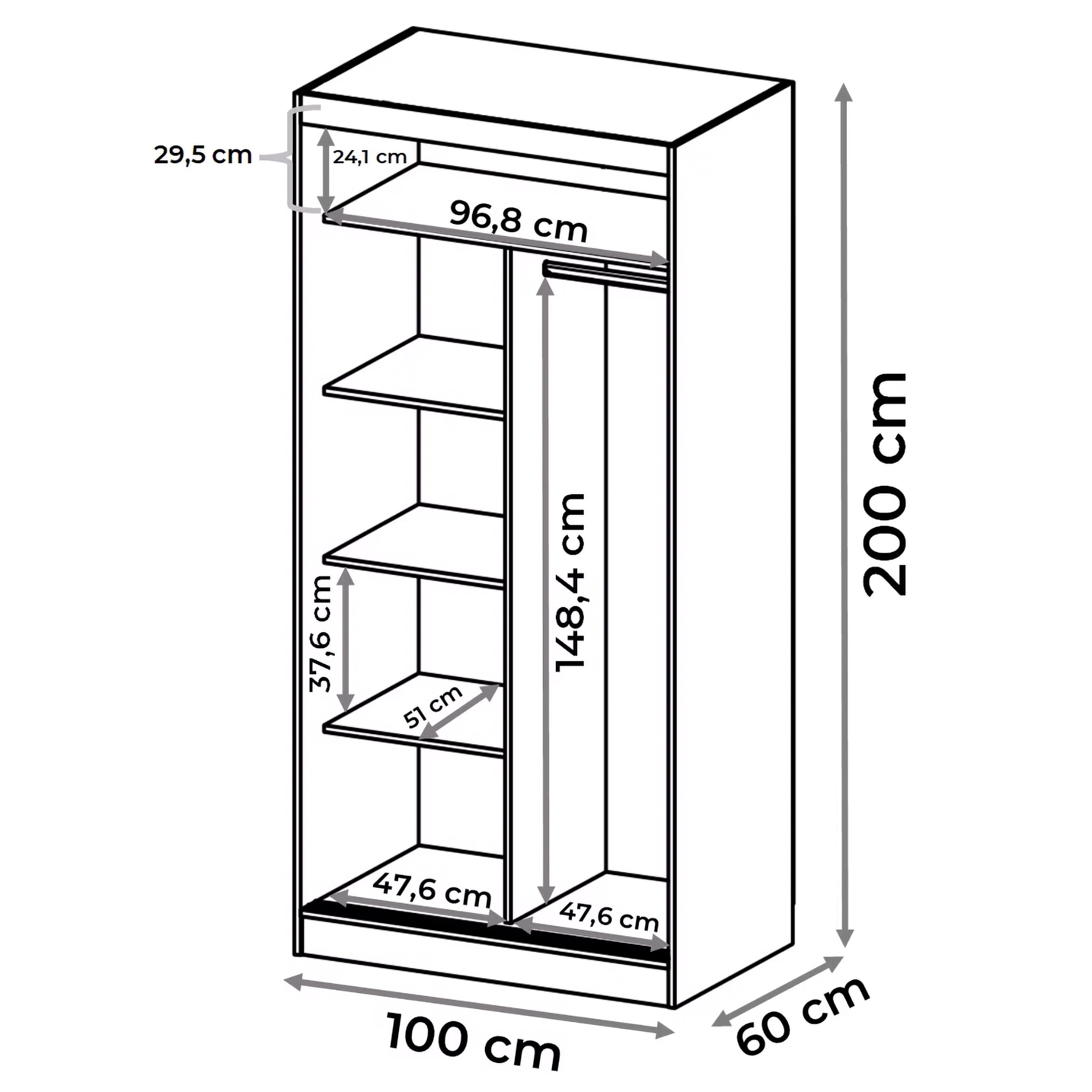Magazijnrek set van 2 180x90x40 cm max 175 kg/ plank | premiumXL
