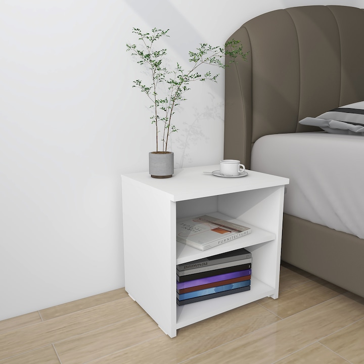 Нощно шкафче Kring Rio 40x33x40 см, Бял