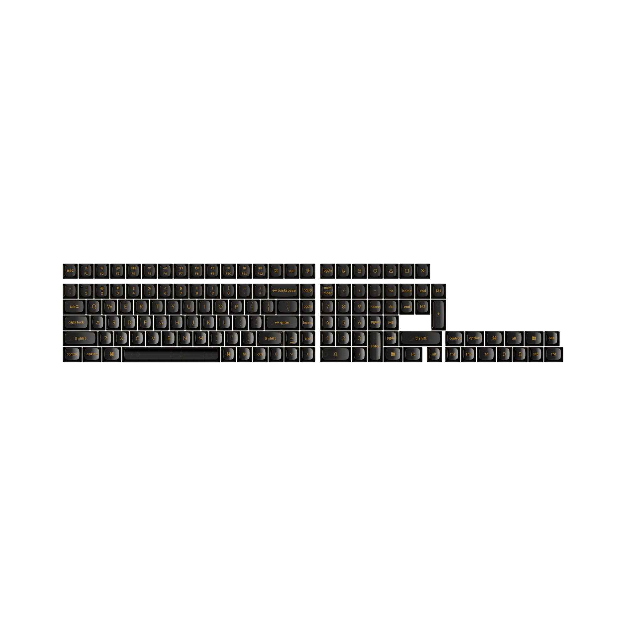 Kit butoane Keychron Negru transparent OSA Full Set Keycaps eMAG.ro