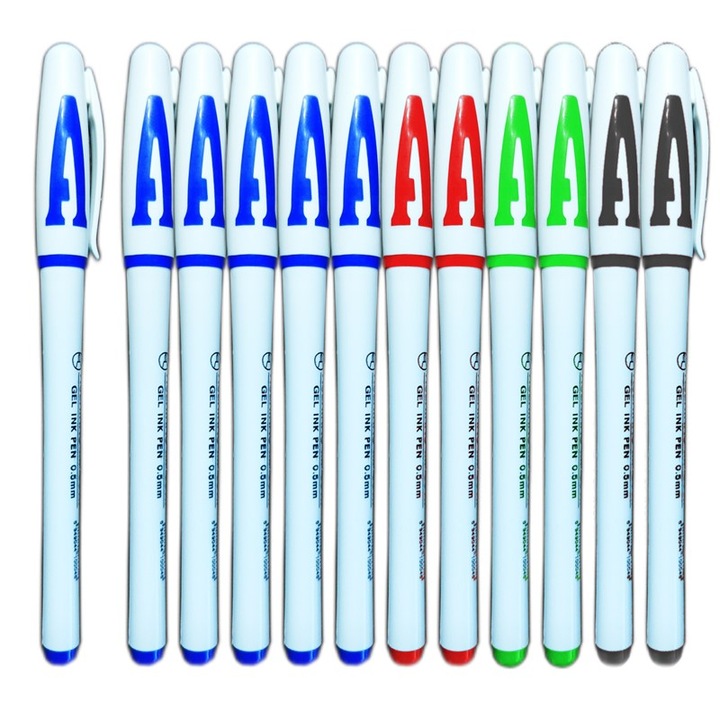 Set 12 Pix cu gel Multicolor, 0.5mm